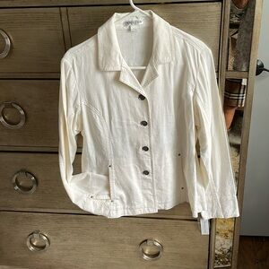 Pendleton linen blend blazer, size L/P; new